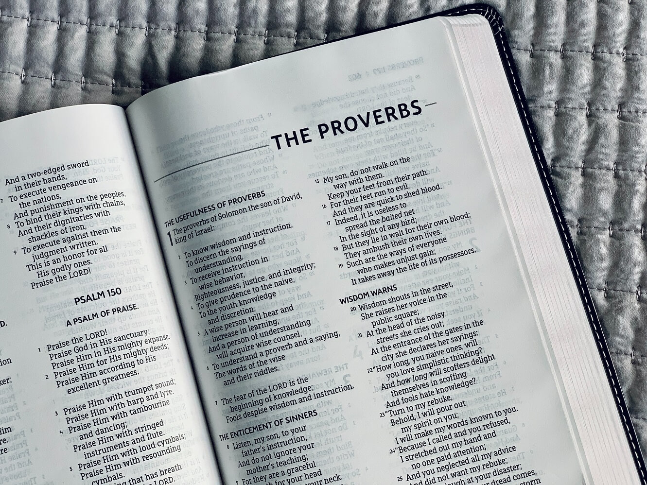 Book of Proverbs from the Bible