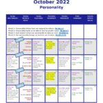 October 2022 Scripture calendar