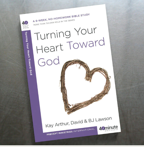 Online Bible Studies For Women 2023 - Book covered - Turning your heart toward God. 