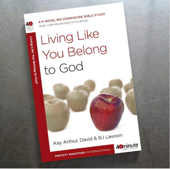 Online Bible Studies For Women 2023 - Book covered - Living like you belong to God