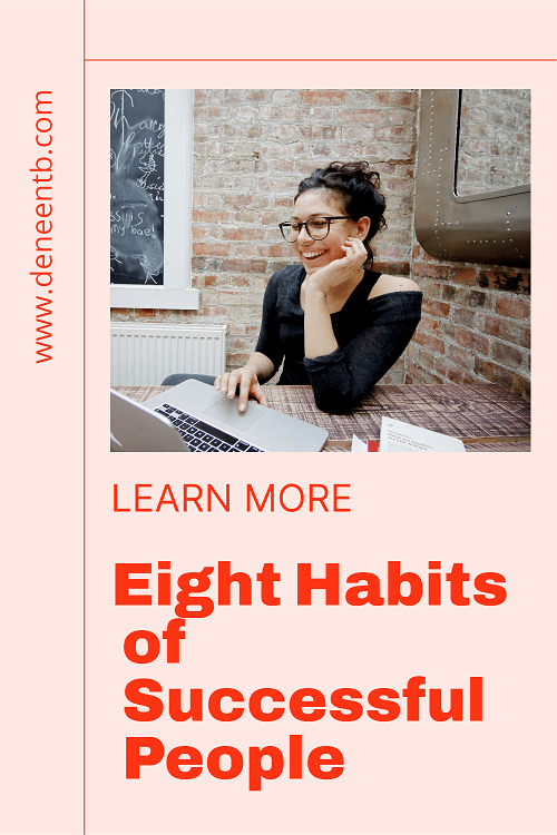 eight habits of successful people pinterest pin